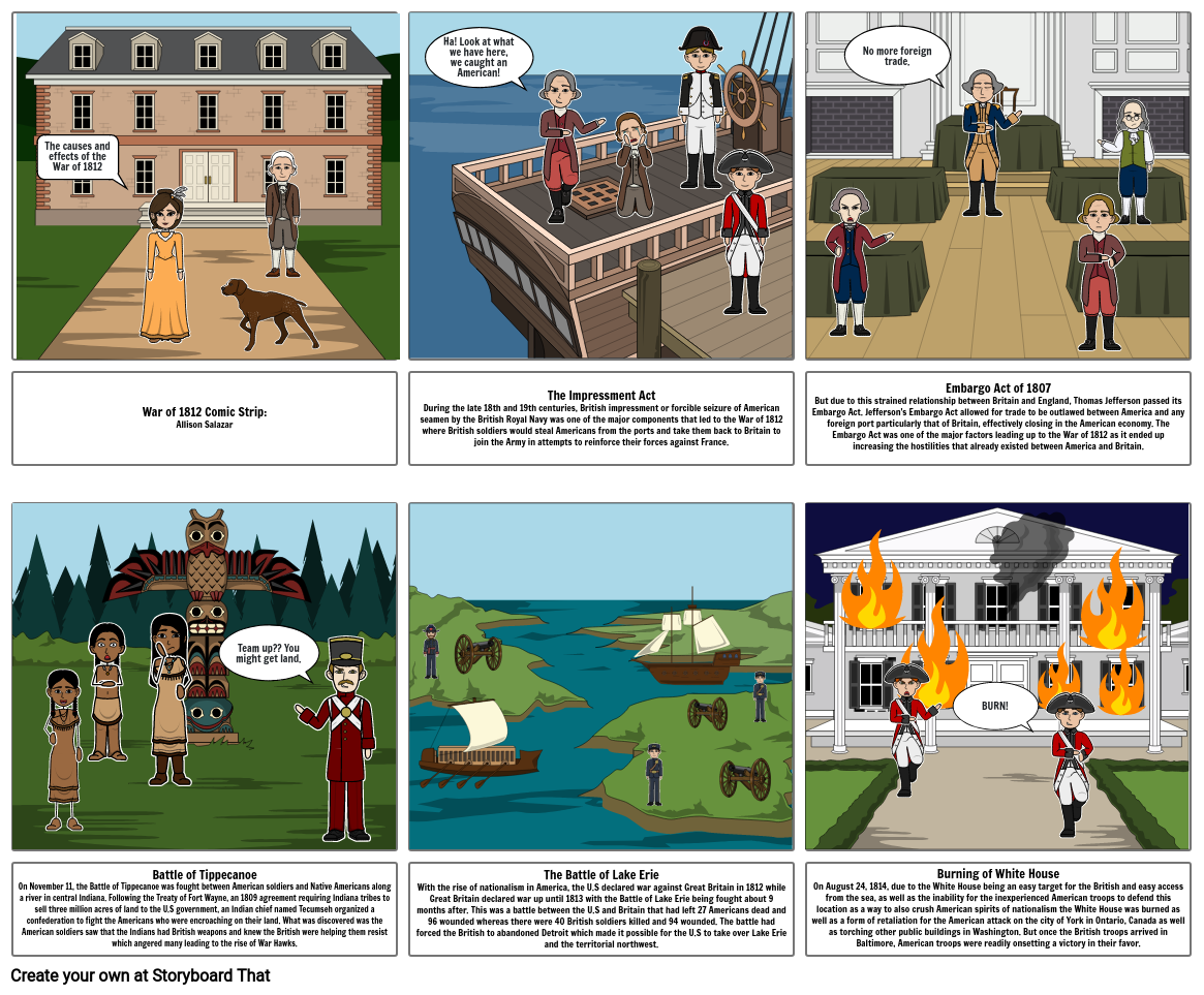 War of 1812 Comic Strip_Allison Salazar