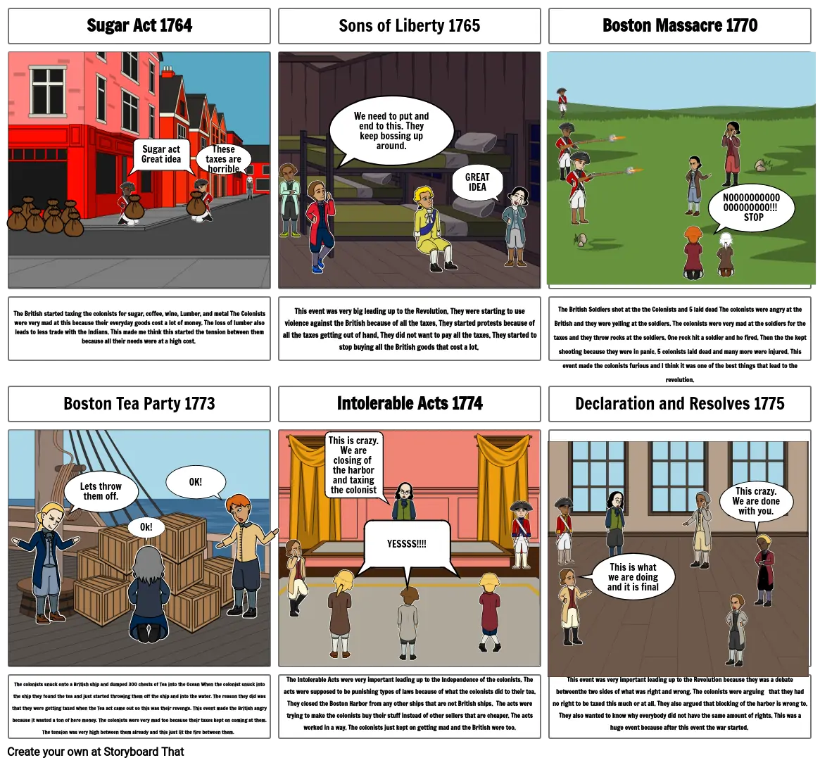 Dylan Coleman Road to Revolution TimeLine