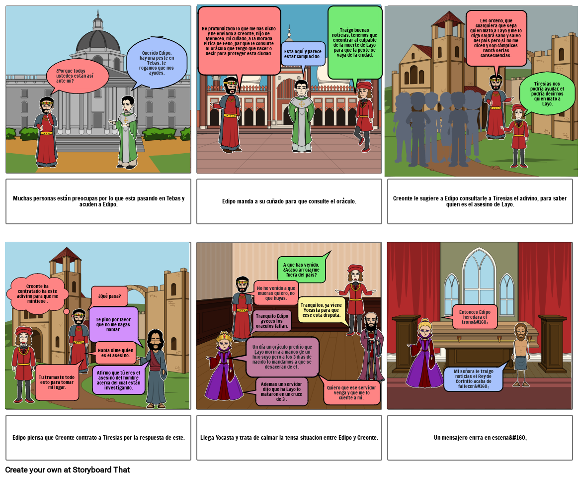 Edipo Rey Storyboard By 5dcc1262