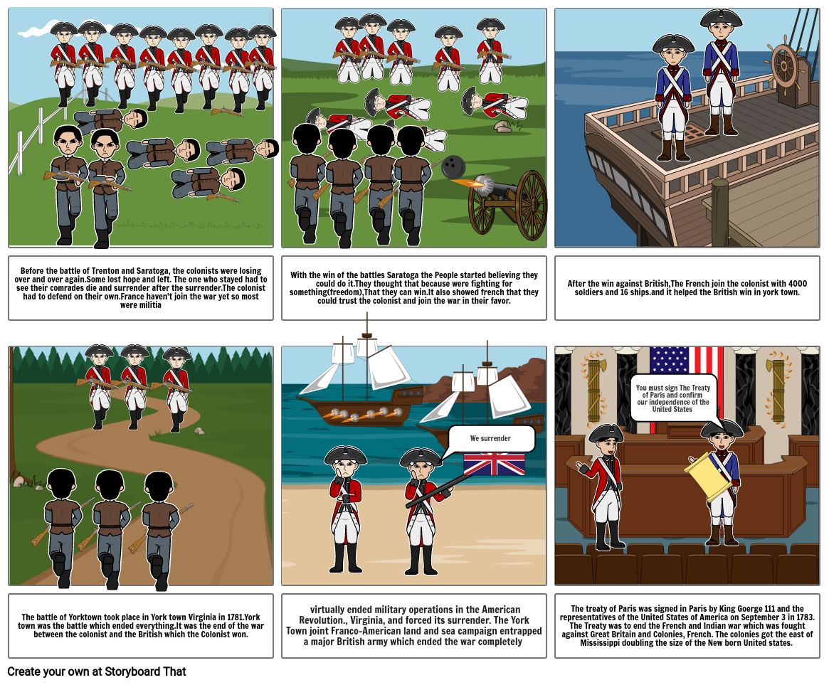 American Revolution war Storyboard by 5dfa5882