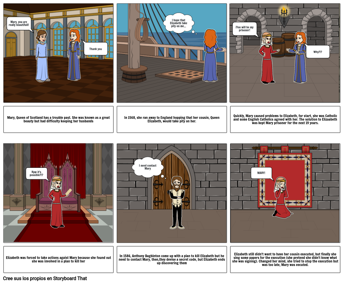 Why Did Queen Elizabeth Kill Her Cousin? Storyboard