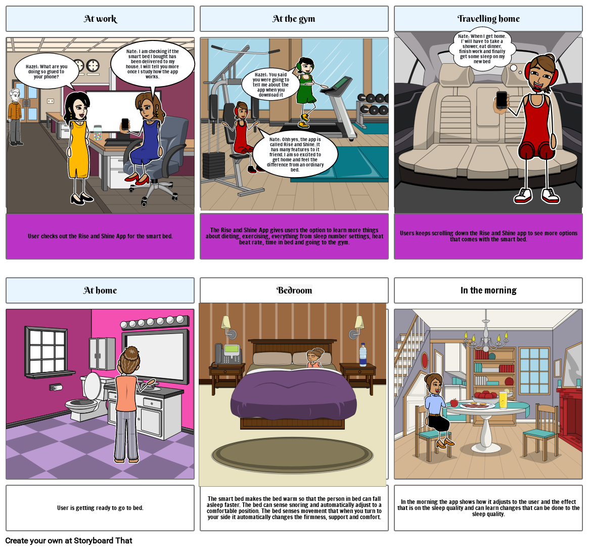 Storyboard For Rise Module Rise and Shine Storyboard by 5e36ce7f