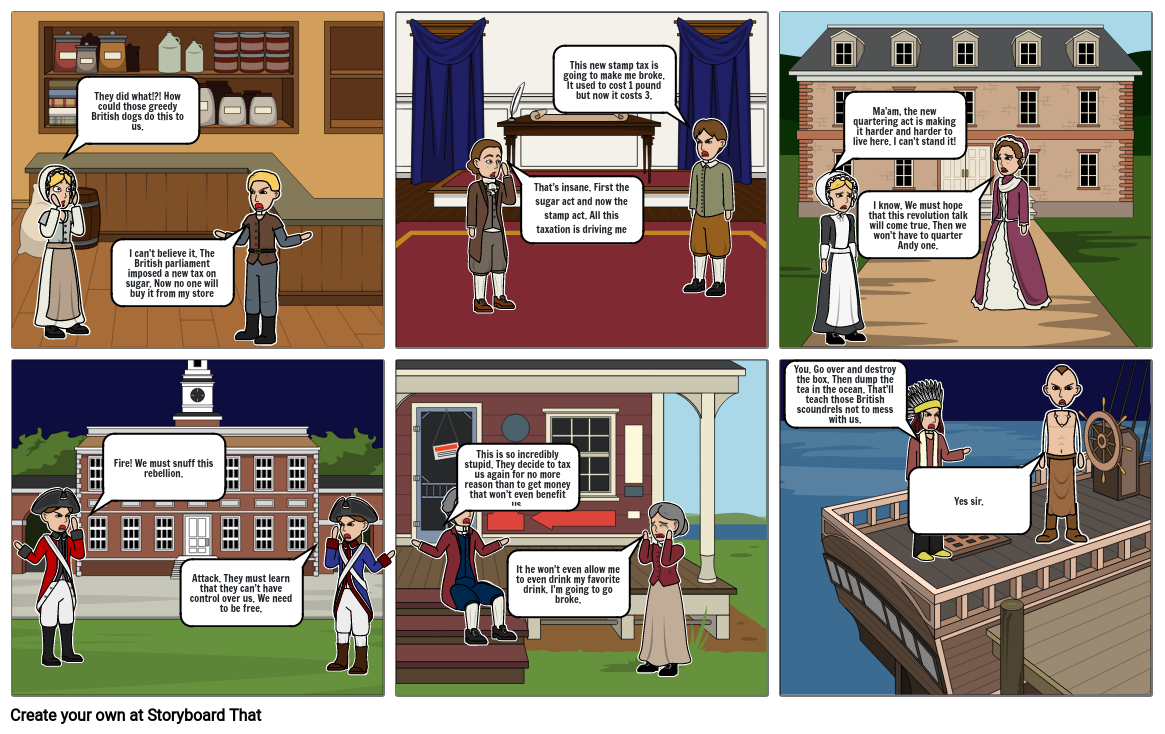 Storyboard of events Storyboard by 5e55ff46