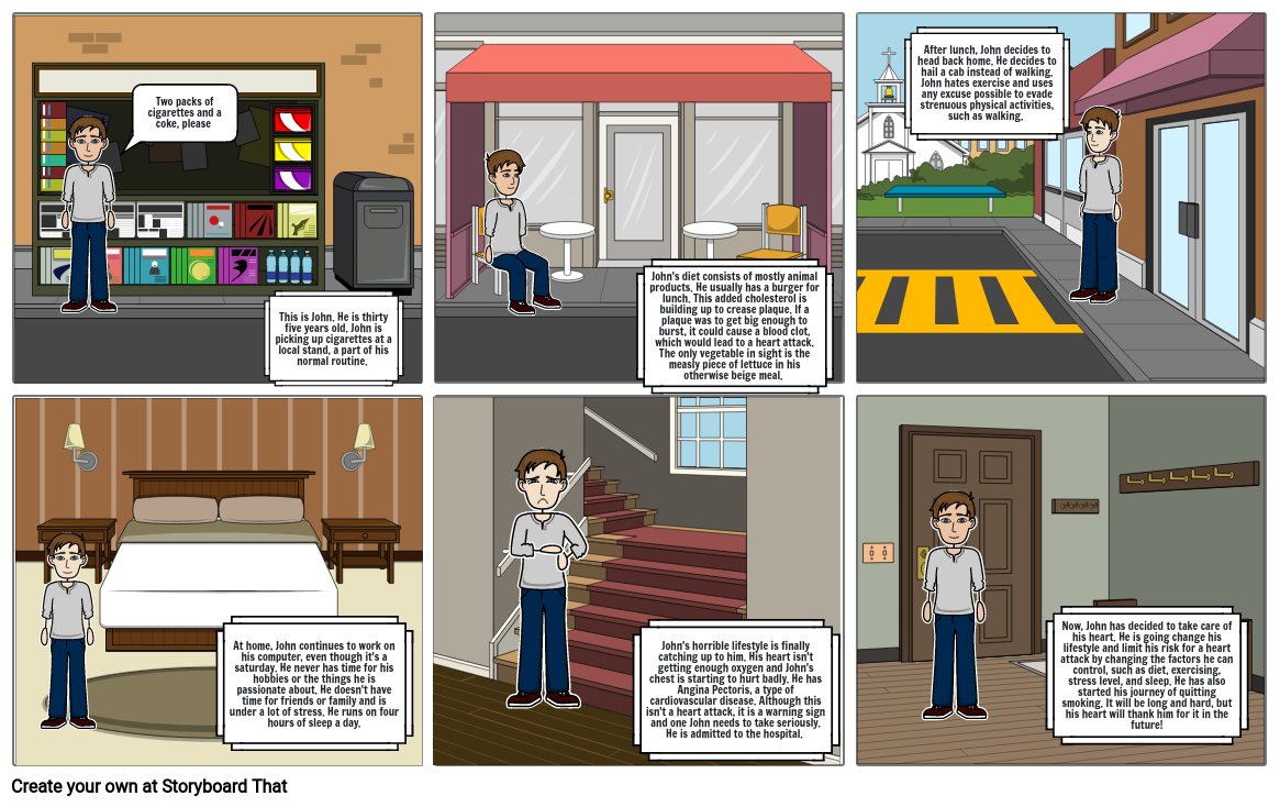 Cardiovascular Disease Storyboard by 5e563c81