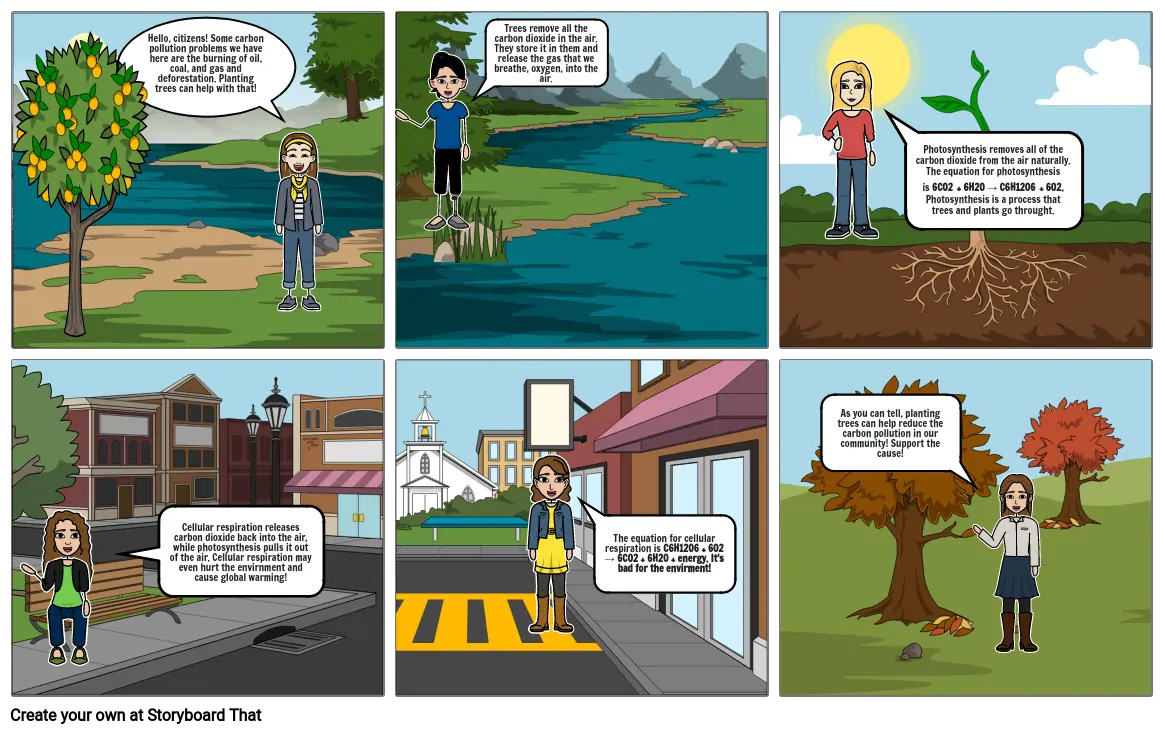 Pollution City: Comic Strip Mini Project