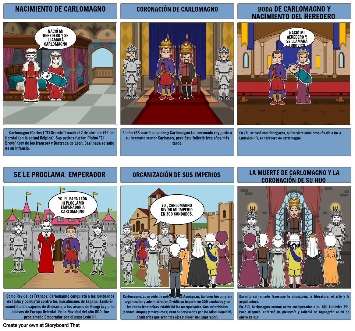 Carlomagno Storyboard von 5e66c836