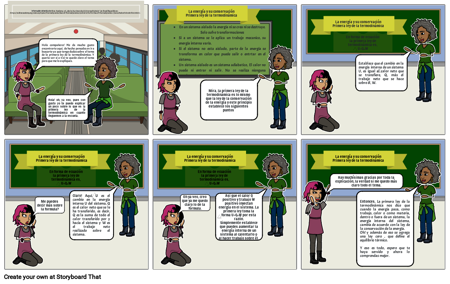 Comic La energía y su conservación Primera ley de la termodinámica