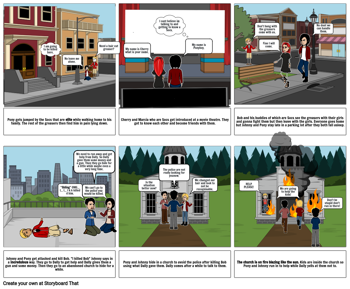 Chapter 1-6 of outsiders Storyboard by 5ecd2320