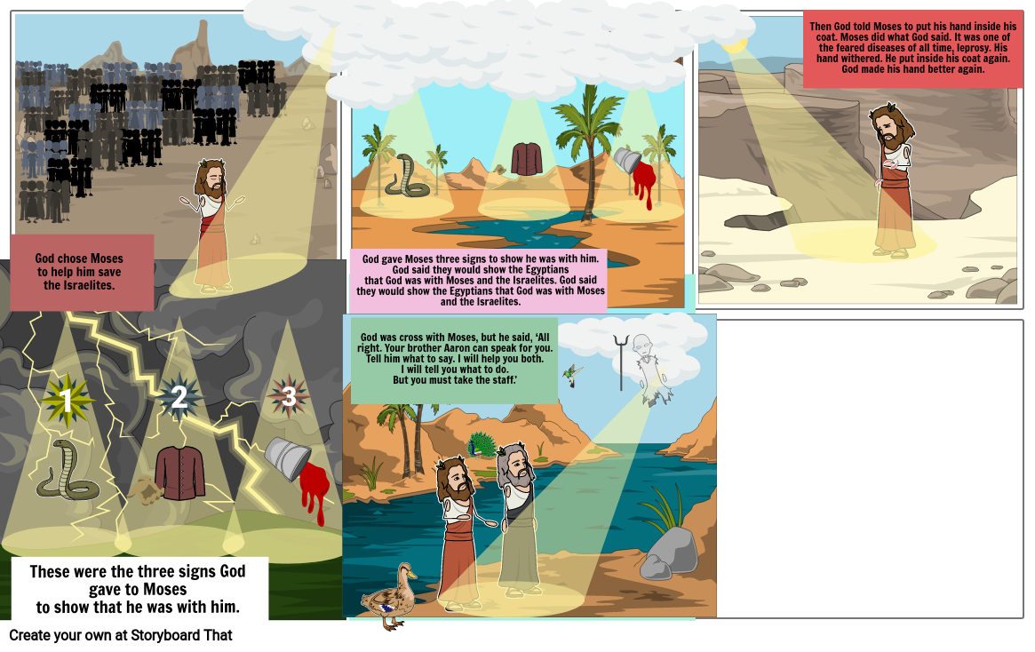 God Chooses Moses Storyboard By 5f3bfe78