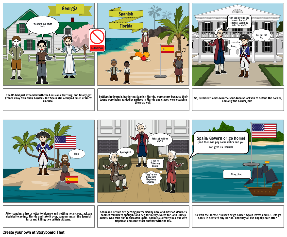 Annexation of Florida Storyboard by 5f54984a