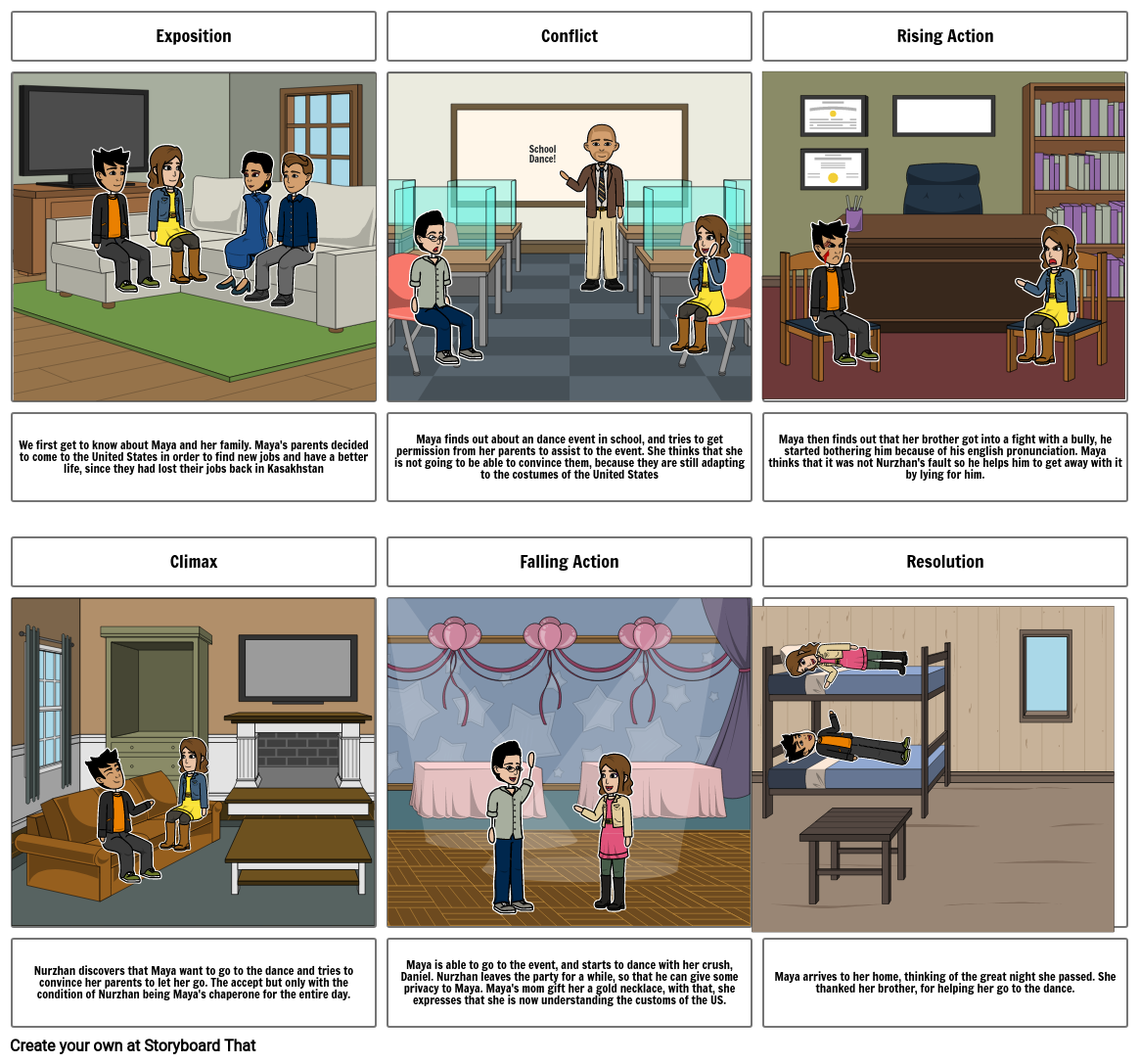 My Favorite Chaperone StoryBoard