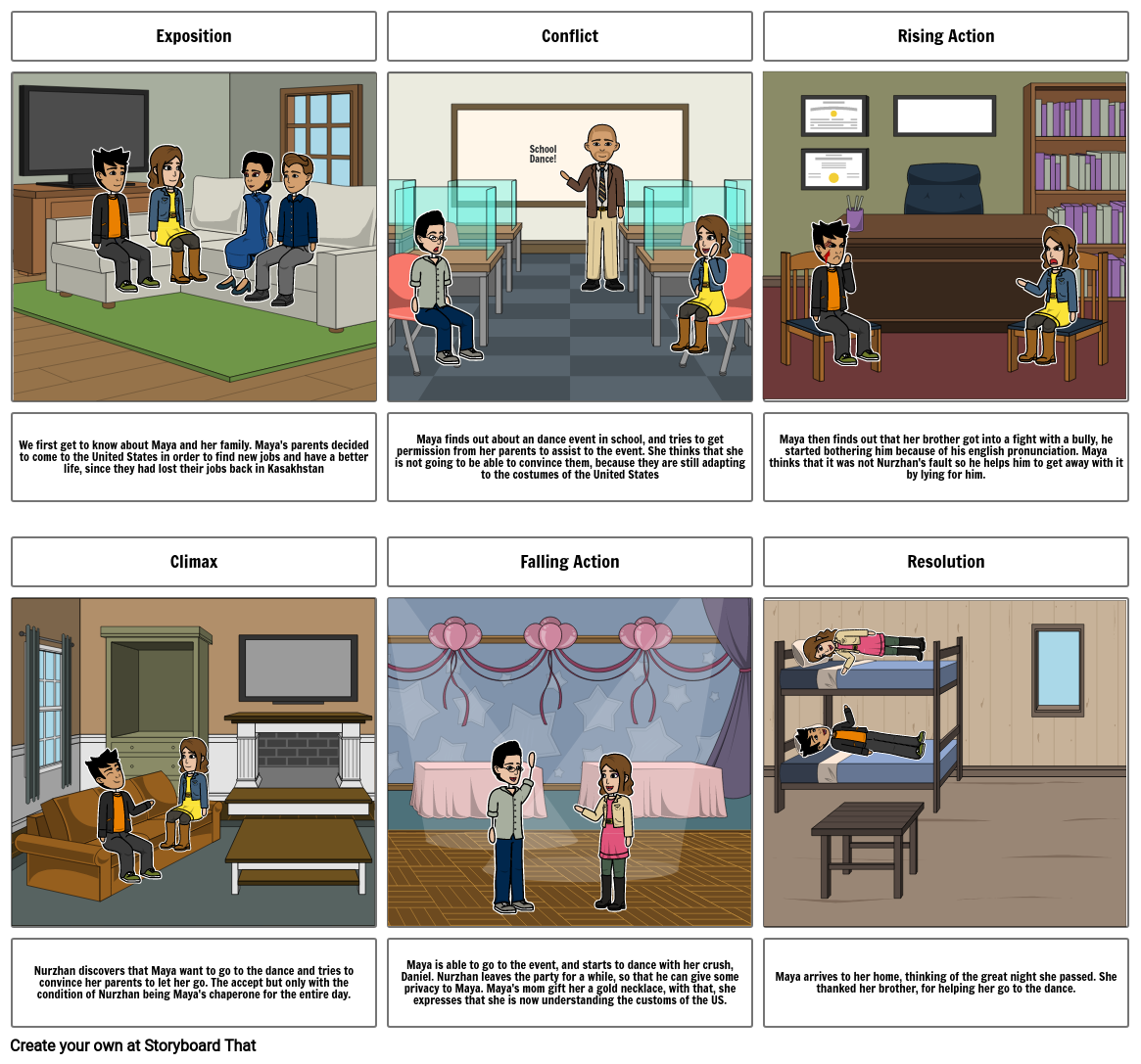 My Favorite Chaperone StoryBoard