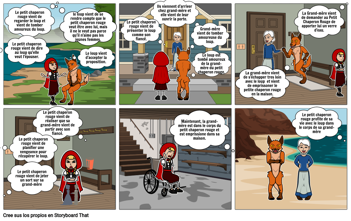 Le Petit Chaperon Rouge Storyboard by 5fb8c932