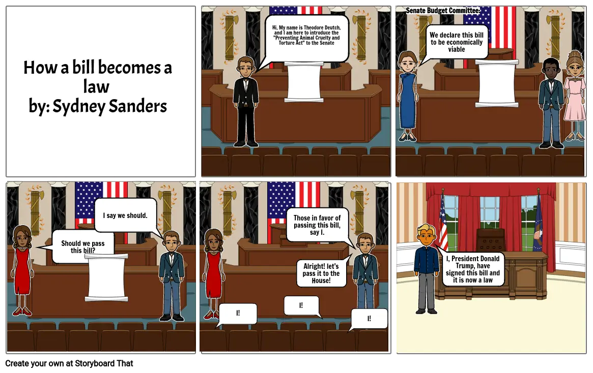 bill becomes a law comic strip