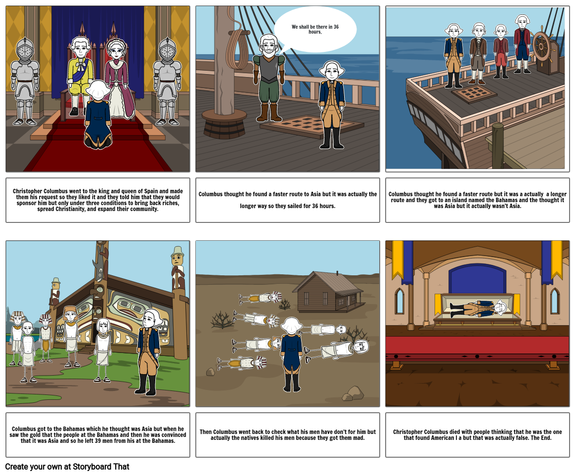 Christopher Columbus Storyboard by 60397881