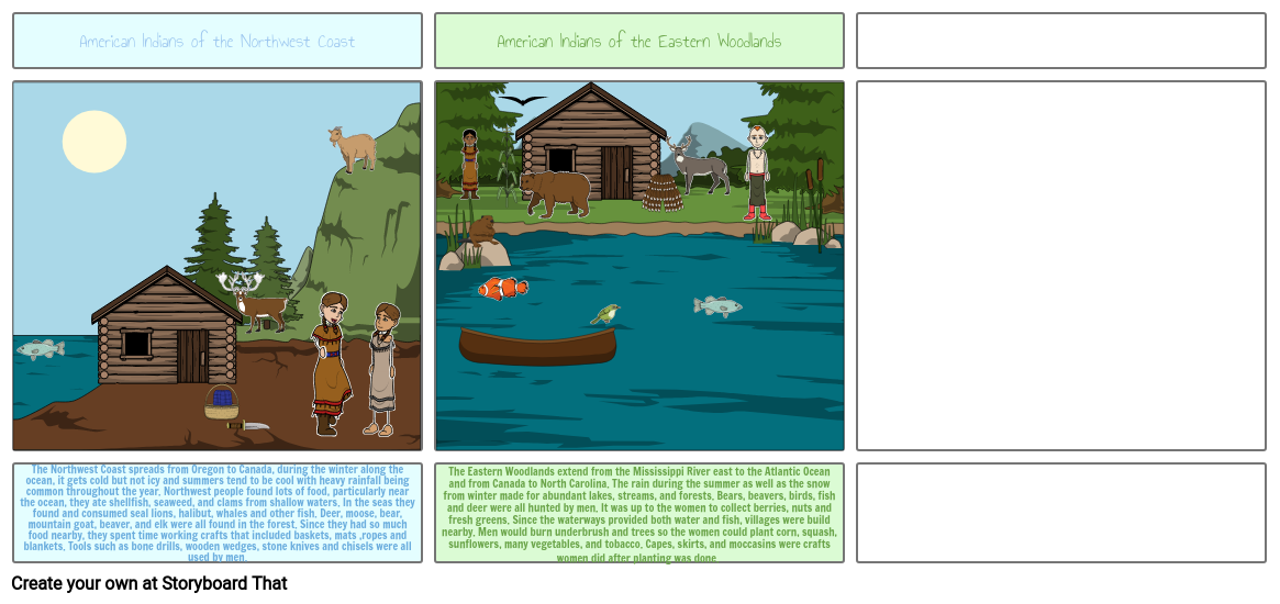 American Indians of the Eastern Woodlands Storyboard