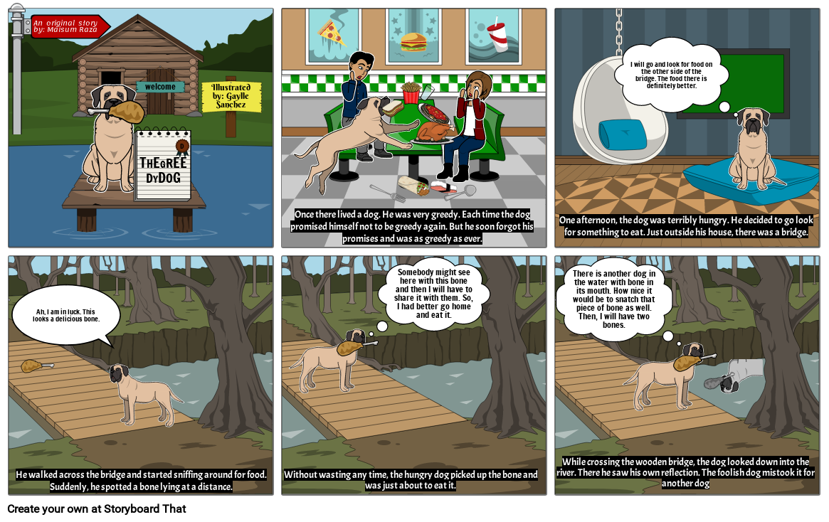 The Greedy Dog Storyboard By 604bc18d the-greedy-dog-storyboard-by-604bc18d