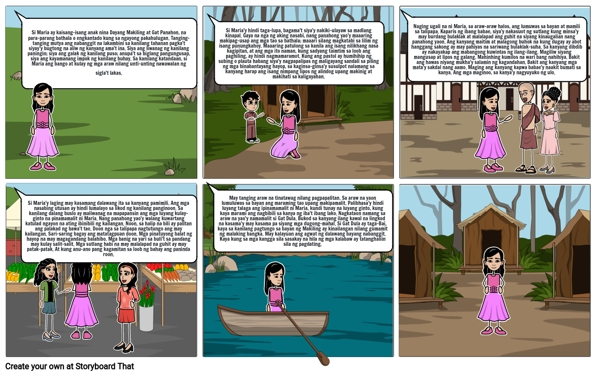 Alamat Ni Maria Makiling Storyboard Por 60669aa7 6820