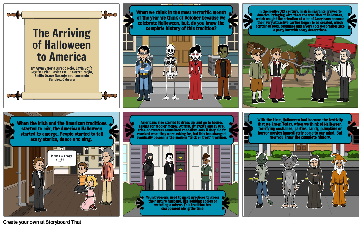 Team 3-The Arriving of Halloween to America