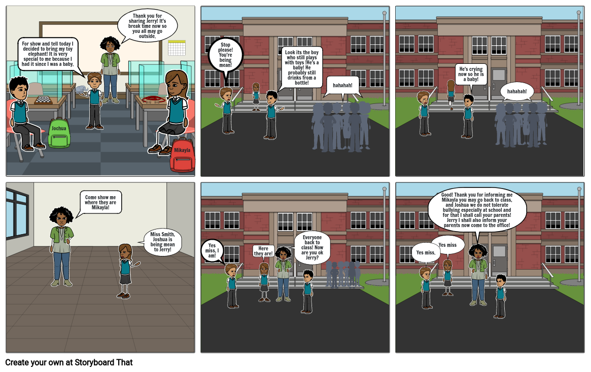 School Bully Storyboard by 60f86cf1