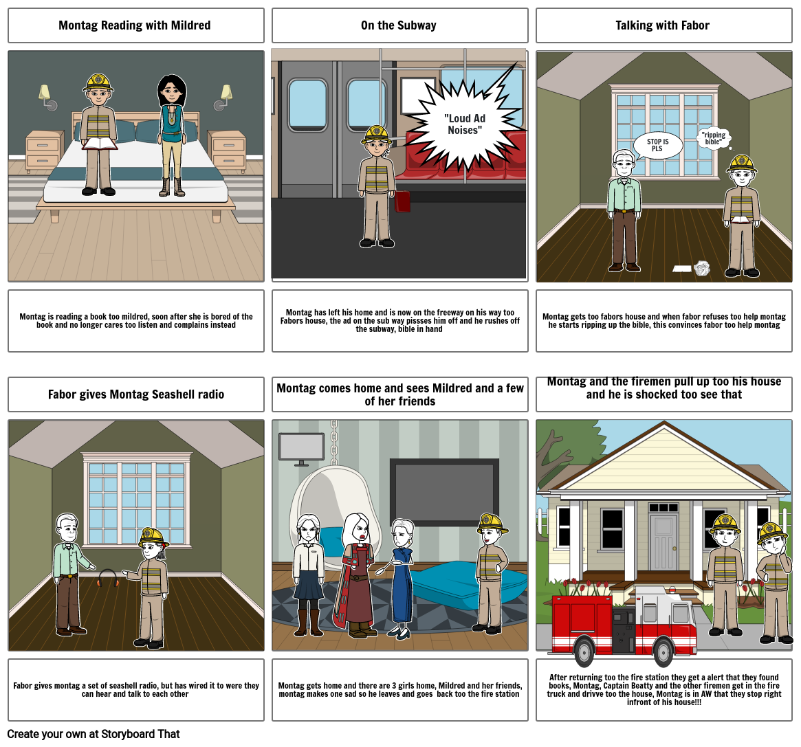 My Story board for english UGH