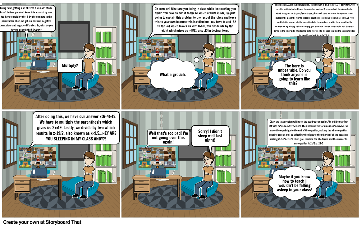 Math Project Comic Strip Part 2 Storyboard Por 6136c181 6947