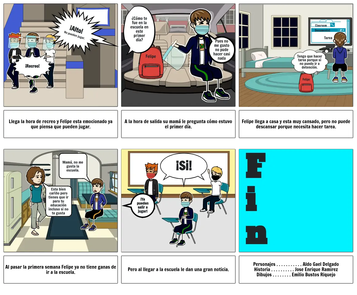 Comic La escuela en la pandemia pt2
