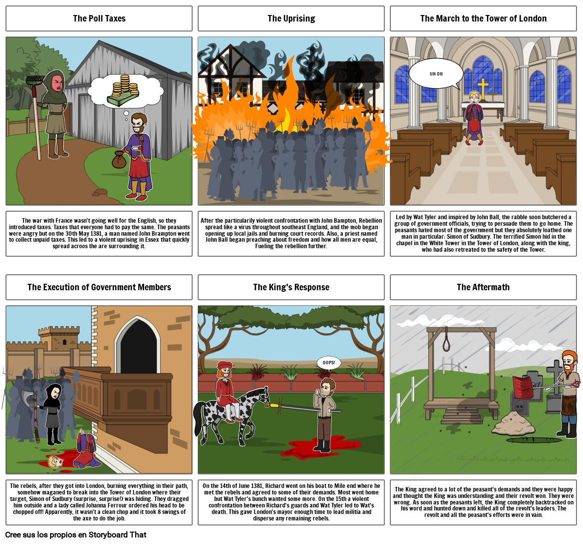 Peasants revolt Storyboard por 6180e7c1