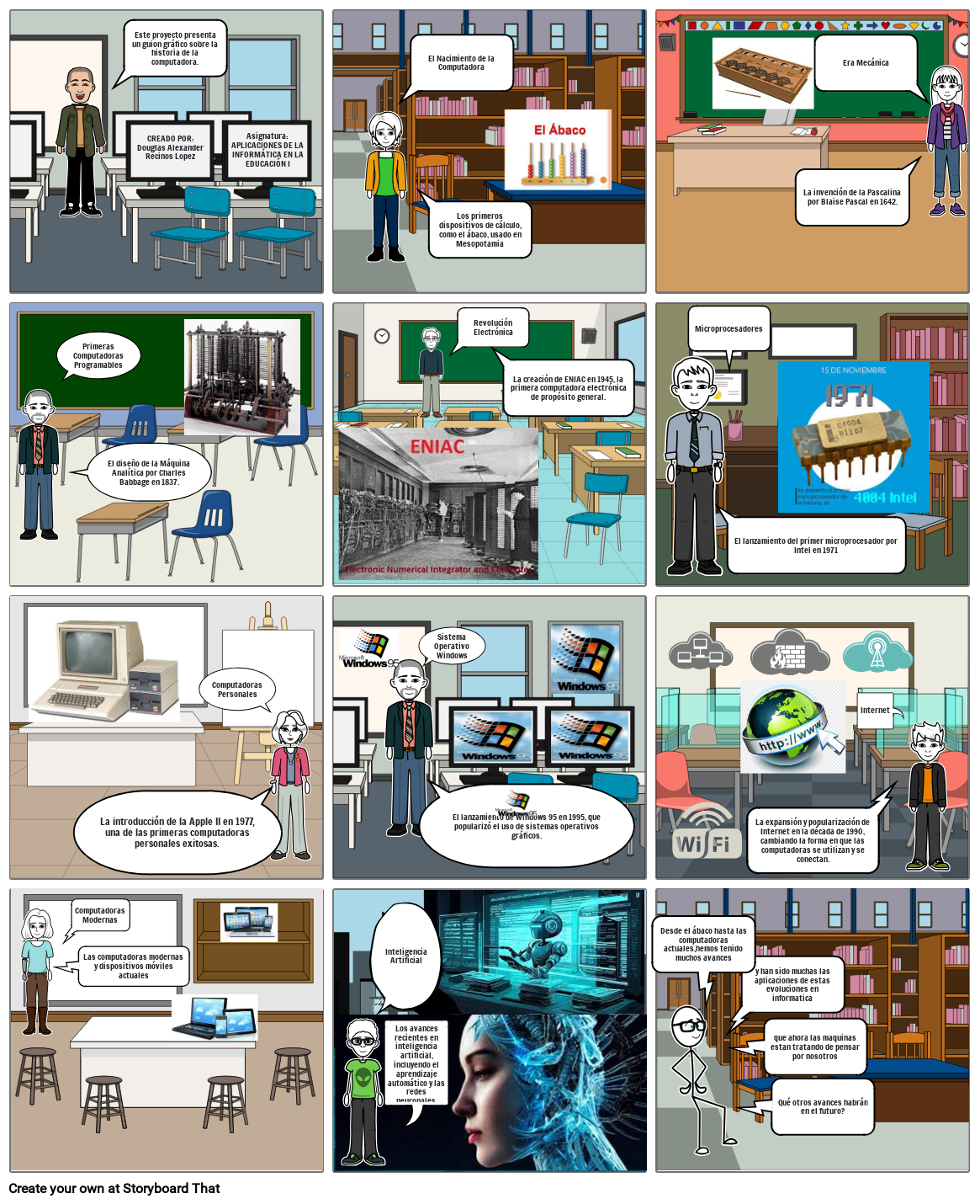 La Evolución De La Computadora Storyboard By 6194b8df