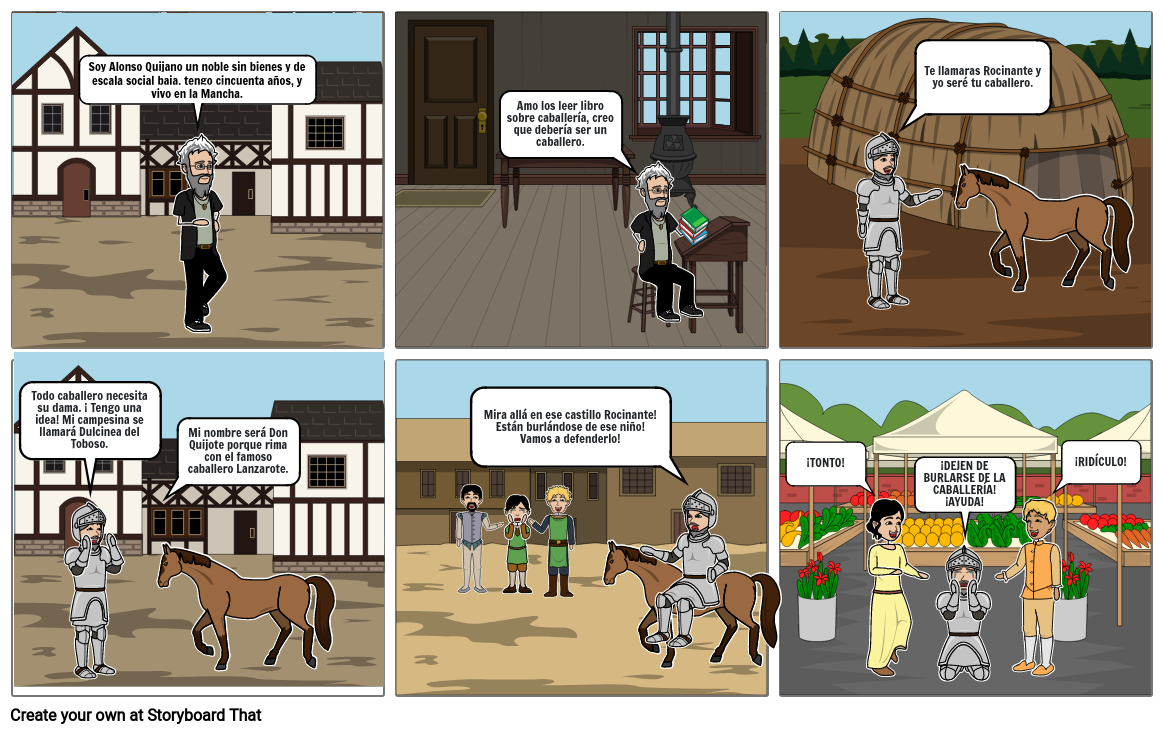 DON QUIJOTE DE LA MANCHA Storyboard by 61ae121e