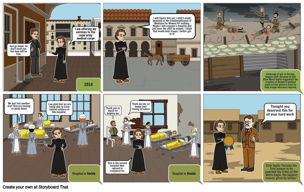 Historic comic strip Storyboard by 61c25a60