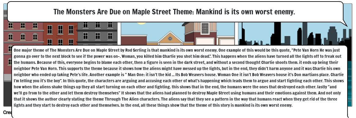 The Monsters Are Due on Maple Street Theme