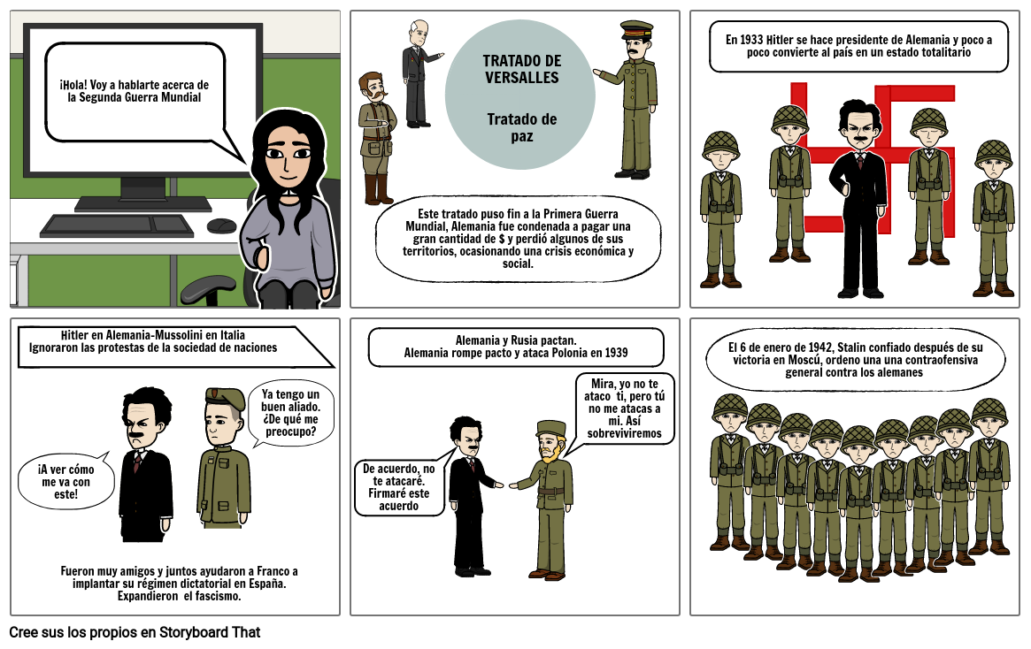 Segunda Guerra Mundial Storyboard By 61d0efac 5963