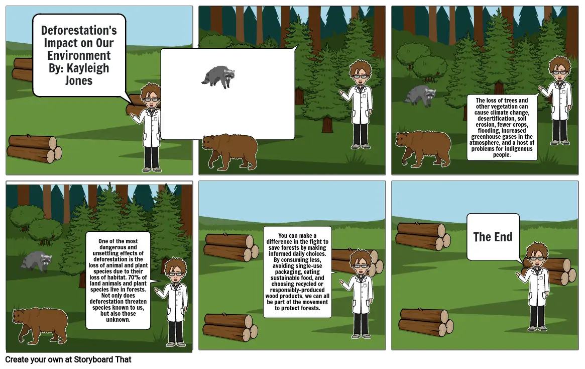 Deforestation Comic Strip