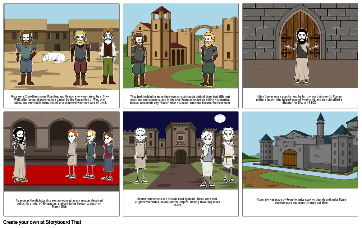 Rome Story Board