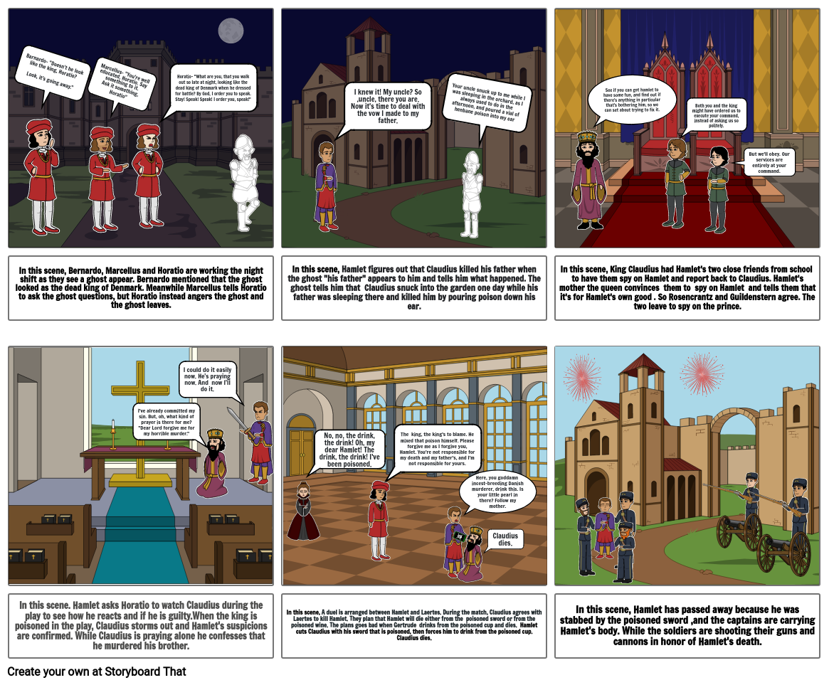 Hamlet Project Storyboard by 626f4712