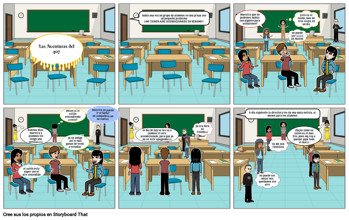 Las Aventuras del 407 Storyboard by 62d52f3e