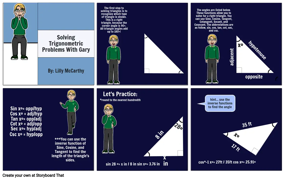 Trigonometry Comic Strip