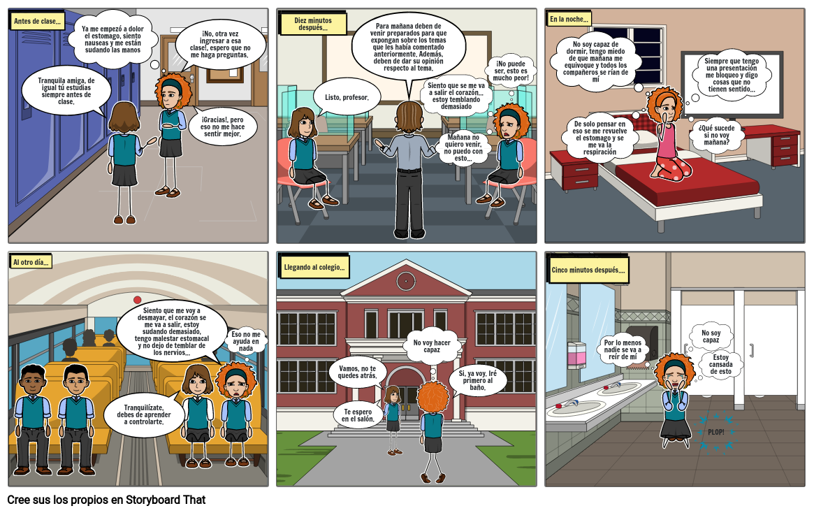 Fobia Social Storyboard by 630427db