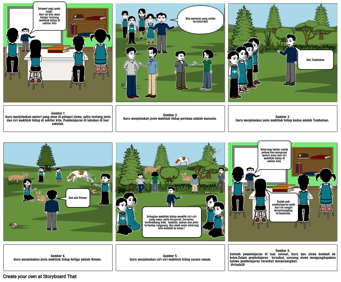 Media Pembelajaran Komik Kelas 3 Sd Storyboard
