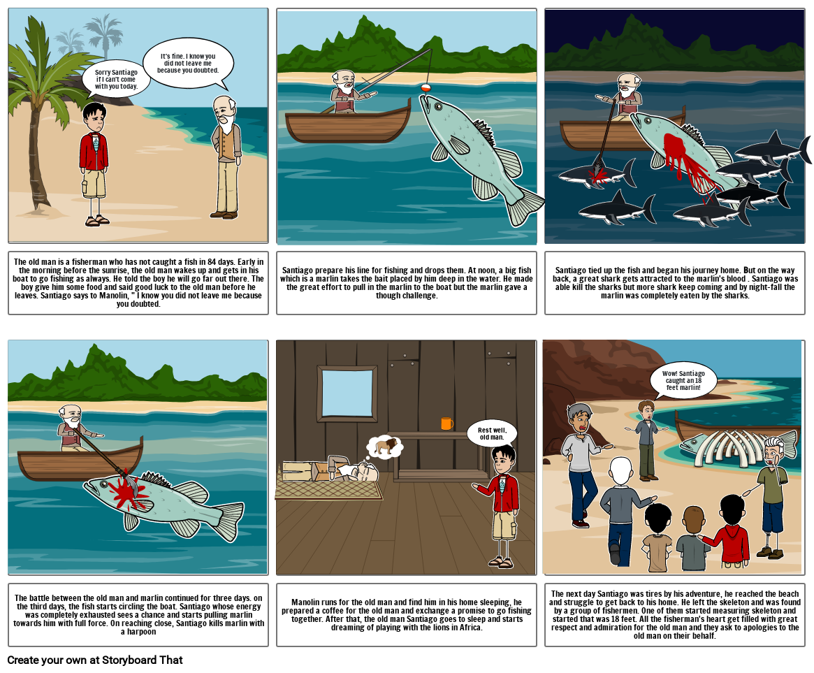 The Man And The Sea LIT 2 Storyboard by 63a4c5be