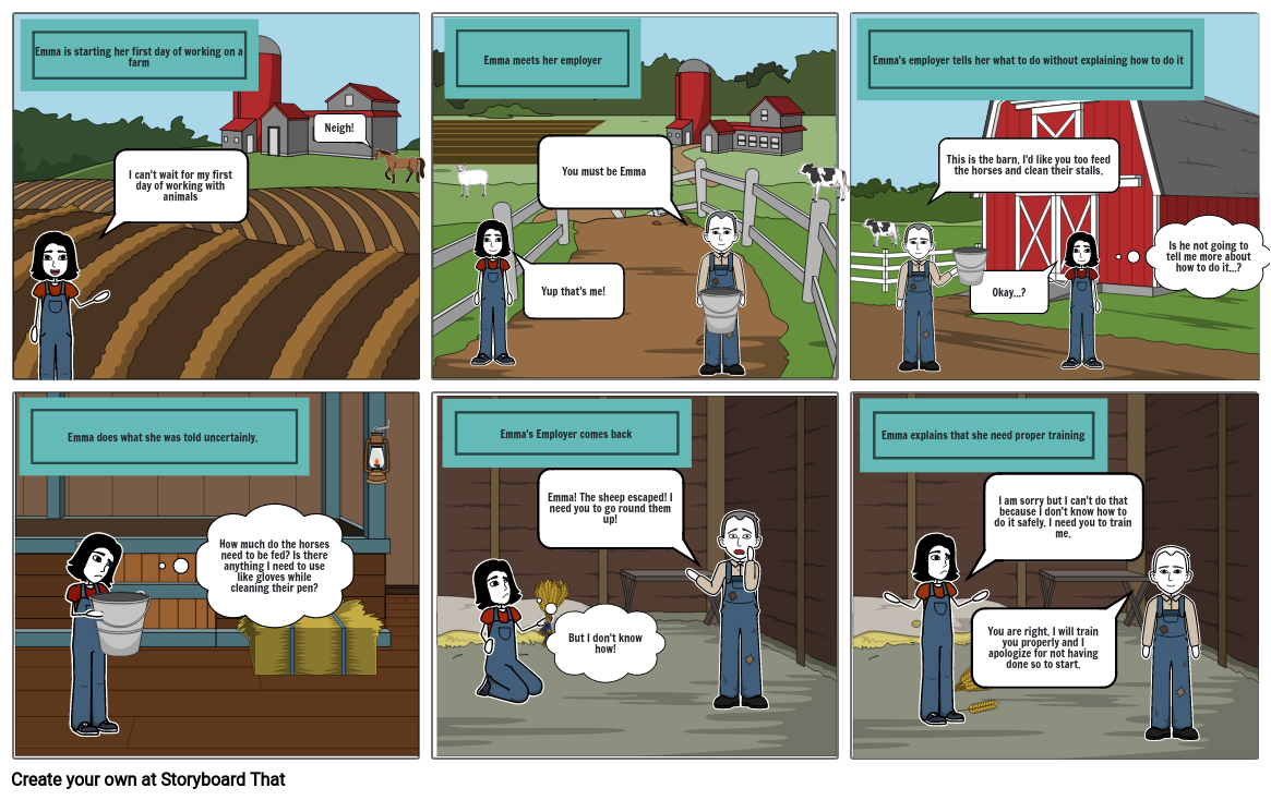 CLE safety comic strip Storyboard by 63ad17e5