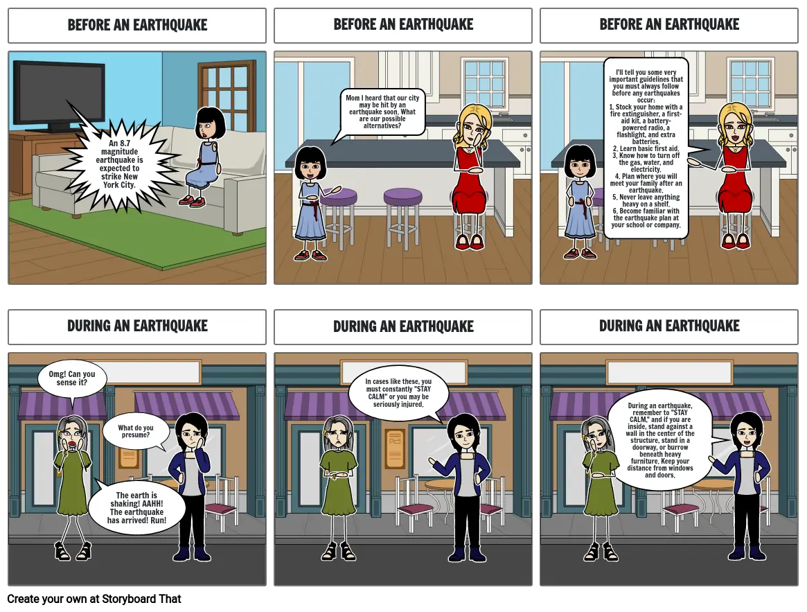 Storyboard on Disaster Preparedness