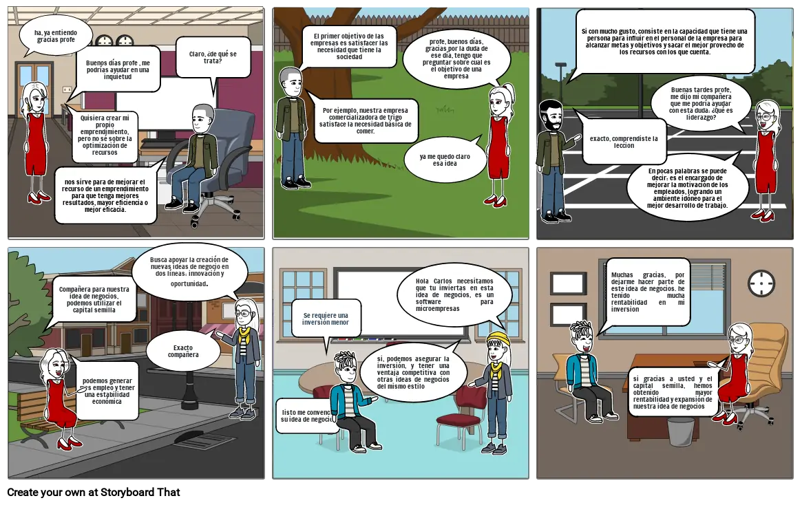 Generacion De Ideas De Negocios Storyboard Por 63fb60b8 8672