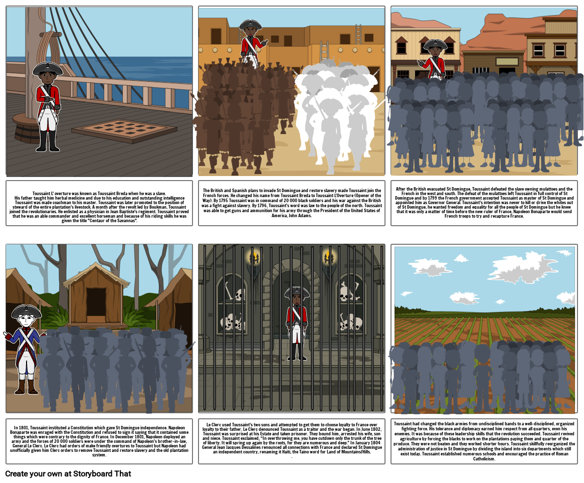 Toussaint L'ouverture Storyboard por 6438dcf8