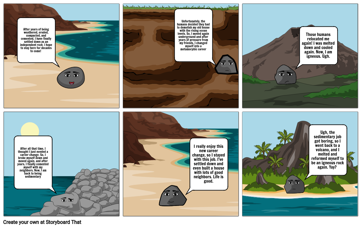 Sedimentary Rock Comic Strip