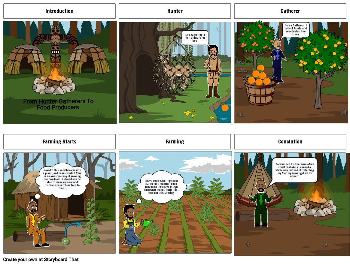 from-hunting-gathering-to-growing-food-storyboard