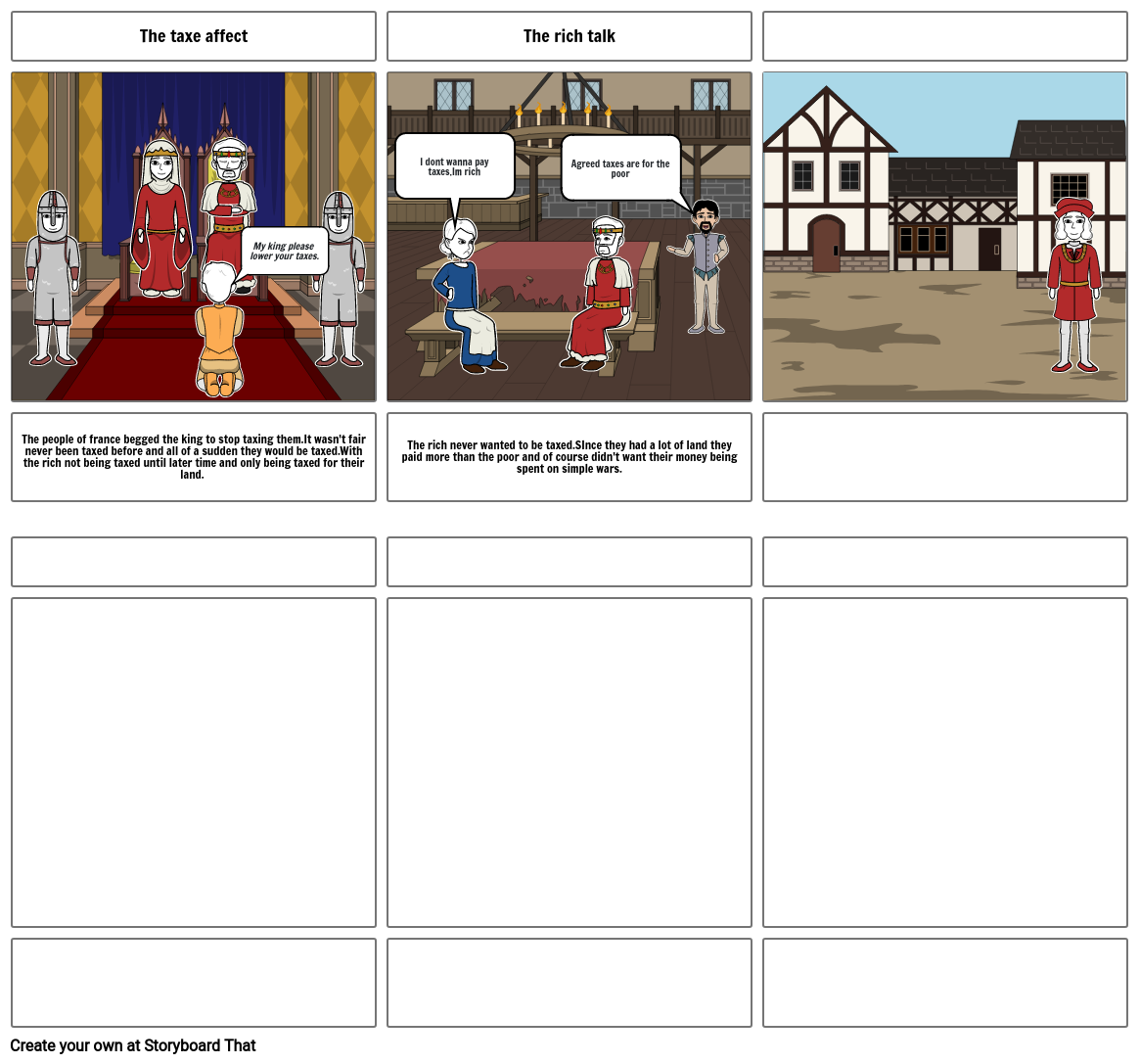 The french revolution Storyboard by 64d47aa0