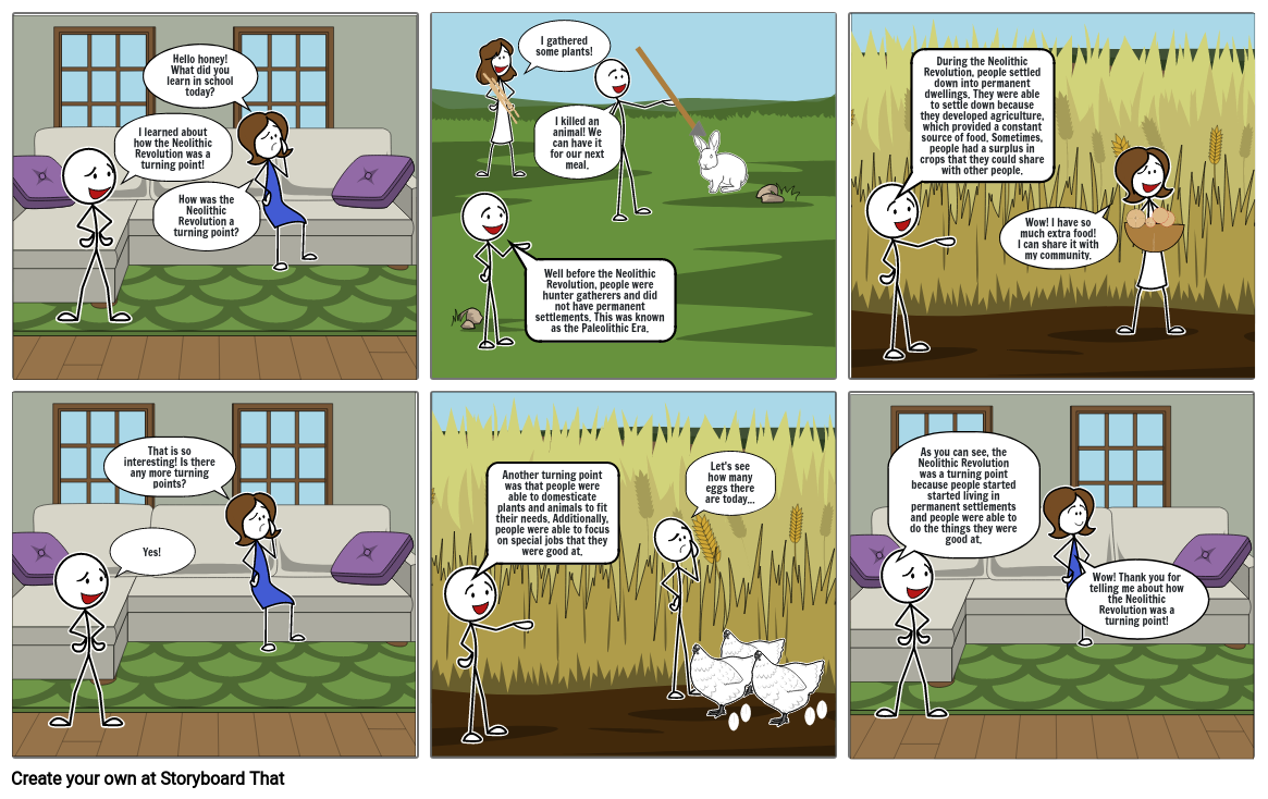 Neolithic Revolution Comic Strip Project