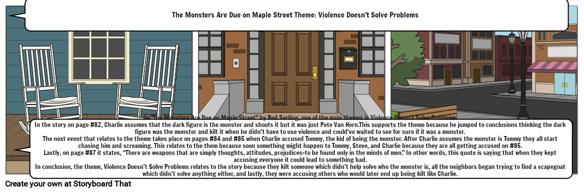 The Monsters Are Due on Maple Street Theme